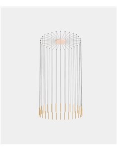 Lámpara colgante de techo Candle – LedsC4 – Lámpara con 30 luces, LED regulable 0-10V/DALI 2