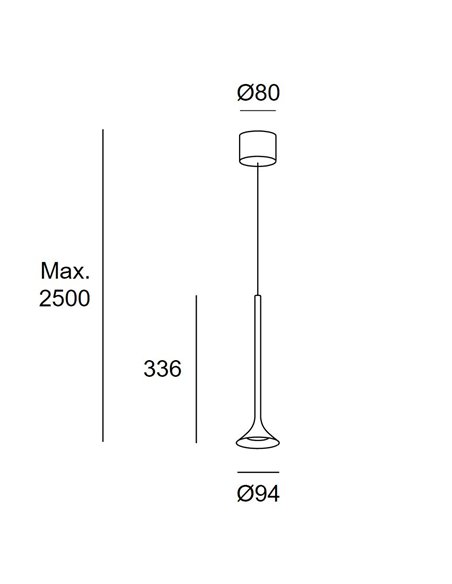 Lámpara colgante Alive – LedsC4 – Disponible en negro o cromo, LED 2700K 492 lm