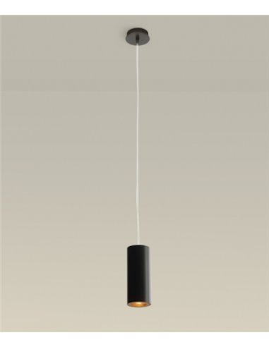 Lámpara colgante Pipe – LedsC4 – Lámpar minimalista en 3 colores y 2 tamaños, 1xGU10