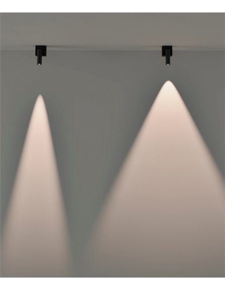 Proyector de techo Prolix – LedsC4 – Lámpara orientable de Metal, Óptica regulable para aumentar ángulo de luz, LED regulable co