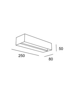 Aplique de pared Lia LED – LedsC4 – Lámpara LED 3000K en 2 colores y medidas 2