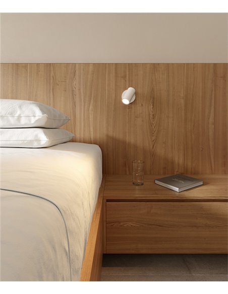 Aplique de pared Simply – LedsC4 – Lámpara de lectura con foco orientable, 1xGU10