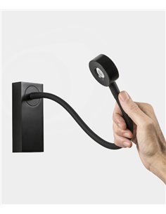 Aplique de pared Link Surface – LedsC4 – Lámpara de lectura touch dimming, LED 2700K, Disponible en 2 colroes