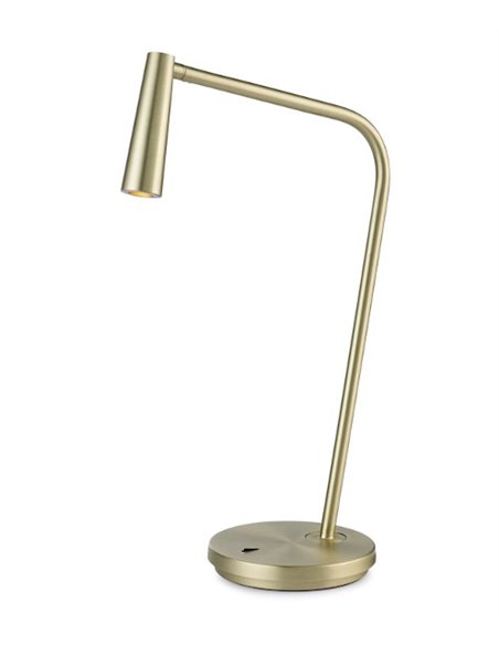 Lámpara de mesa Gamma – LedsC4 – Lámpara de escritorio minimalista en 4 colores, LED 2700K