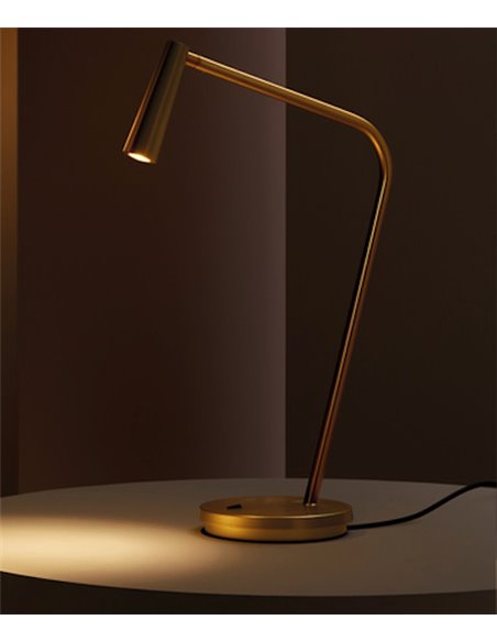 Lámpara de mesa Gamma – LedsC4 – Lámpara de escritorio minimalista en 4 colores, LED 2700K