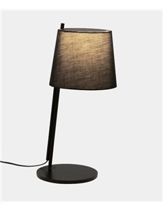 Lámpara de mesa Clip – LedsC4 – Estructura negra+Pantalla en 2 colores a elegir, 1xE27