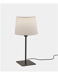 Lámpara de mesa Metrica Square – LedsC4 – Lámpara en 2 colores+Pantalla blanca