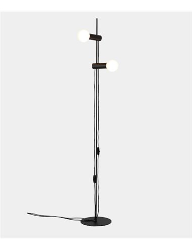Lámpara de pie Nude Double – LedsC4 – Lámpara con 2 focos orientables, Disponible en 3 colores