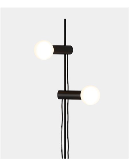 Lámpara de pie Nude Double – LedsC4 – Lámpara con 2 focos orientables, Disponible en 3 colores