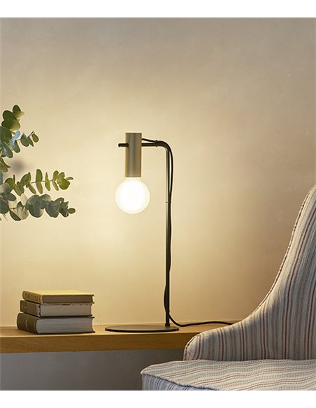 Lámpara de escritorio Nude Curved – LedsC4 – Disponible en 3 colores, Cabezal orientable