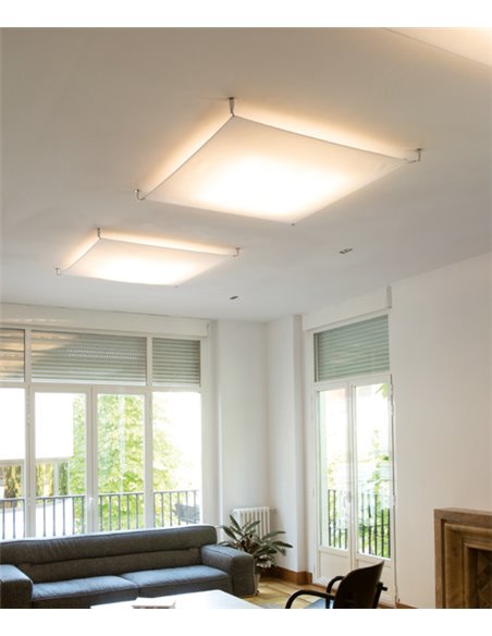 Lámpara de techo Veroca - B.lux - LED Regulable, Pantalla en 2 colores y 2 medidas