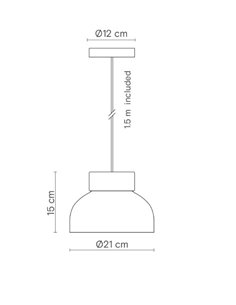 Lámpara colgante Reiko Flat – Robin – Lámpara larga (A:170 cm) diseño moderno estilo nórdico, altura regulable