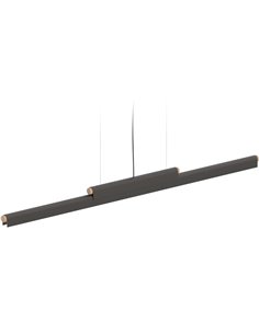 Lámpara colgante Rudi – Robin – Diseño horizontal negro/blanco, LED 3000K, Regulable Dali/No regulable 2
