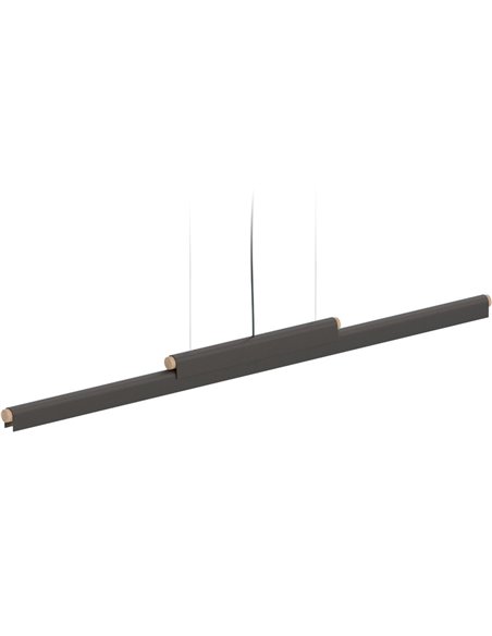 Lámpara colgante Rudi – Robin – Diseño horizontal negro/blanco, LED 3000K, Regulable Dali/No regulable