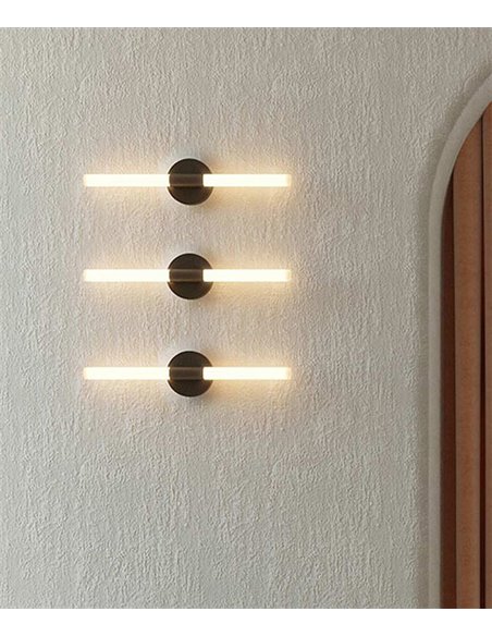 Aplique de pared Roos – Robin – Lámpara LED 3000K, Diseño minimalista en 2 acabados