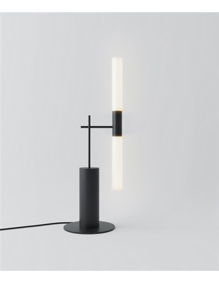 Lámpara de mesa Roos – Robin – Diseño moderno negro, LED 3000K