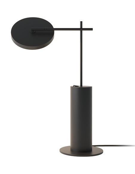 Lámpara de escritorio Rafaela – Robin – Pantalla orientable, LED 3000K, Acabado negro mate