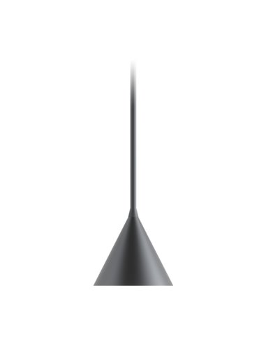 Lámpara colgante Rubi Mono – Robin – Diseño minimalista negro, interior dorado