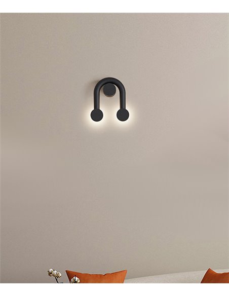 Aplique de pared Rigoberta Indirect Super-curved – Robin – Lámpara LED 3000K, Diseño minimalista en 2 colores