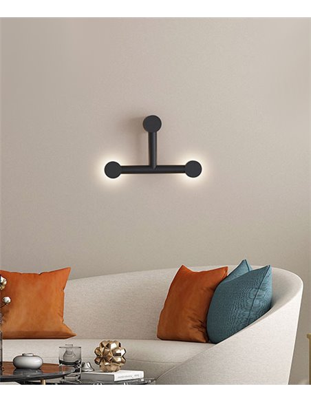 Aplique de pared Rigoberta Indirect Trio – Robin – Lámpara minimalista, LED 3000K 1840 lm