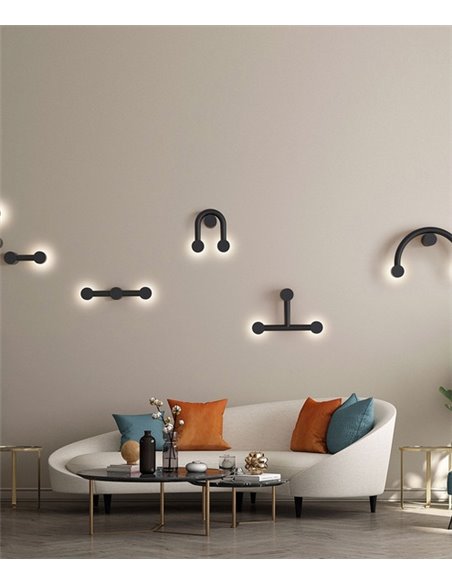 Aplique de pared Rigoberta Indirect Trio – Robin – Lámpara minimalista, LED 3000K 1840 lm