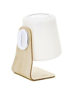 Lámpara de mesa portátil Ibar - Novolux Lighting Exo - Madera de haya, apta para exterior 2