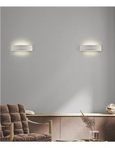 Aplique de Pared Alba - ACB - Lámpara de pared moderna en escayola blanca
