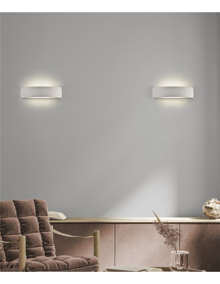 Aplique de Pared Alba - ACB - Lámpara de pared moderna en escayola blanca