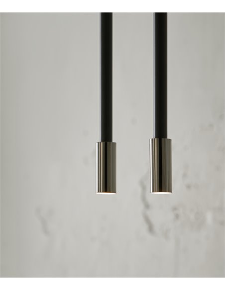 Lámpara de techo Lxcx - FOC - Lámpara colgante negra, diseño minimalista