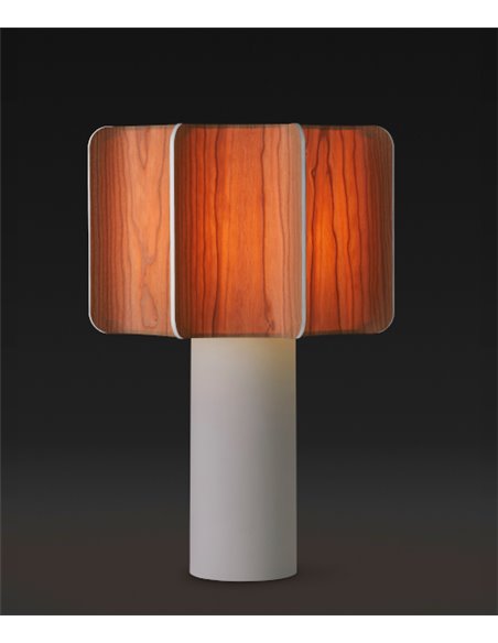 Lámpara de mesa Kactos - LZF - Lámpara artesanal de madera, altura: 52 cm