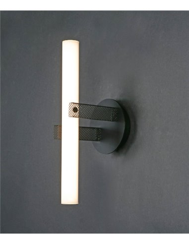 Aplique de pared Hikari – Myo – Lámpara de pared regulable, acabado negro