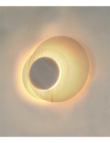 Lámpara de pared Eclipse – Myo – Aplique con disco ajustable, Ø 25 cm 
