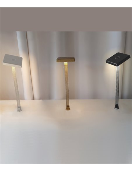 Lámpara de mesa Tessia – Myo – Diseño minimalista en 3 colores, regulable, pantalla orientable