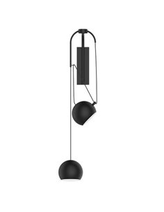 Lámpara de pared Sirius – Luxcambra – Diseño moderno con 2 luces, acabado negro 2
