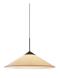 Lámpara colgante Cim – Luxcambra – Pantalla de cotonet negra, Ø 90 cm 2