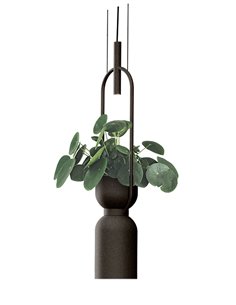 Lámpara colgante Oxygen – Luxcambra – Lámpara macetero LED en blanco o negro