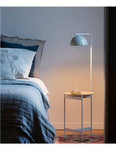Lámpara de pie Absis – Luxcambra – Estructura de hierro, Pantalla y mesa de cerámica, altura: 105 cm