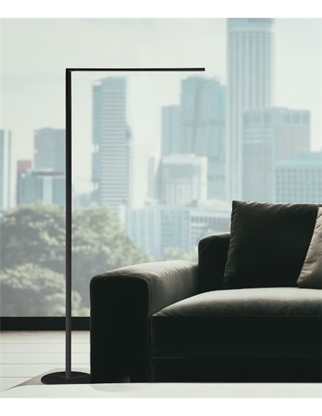 Lámpara de pie Matrix – Luxcambra – Diseño minimalista en blanco o negro, altura: 140 cm
