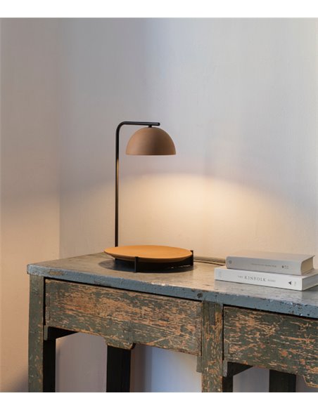 Lámpara de mesa Absis – Luxcambra – Lámpara LED, pantalla disponible en 2 colores