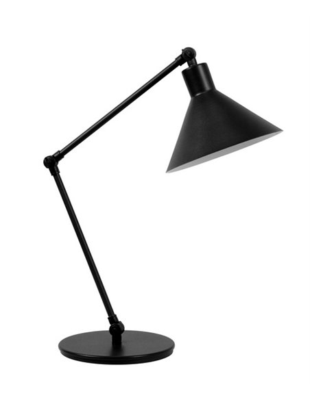 Lámpara de mesa Capuchina – Luxcambra – Estructura articulable negra