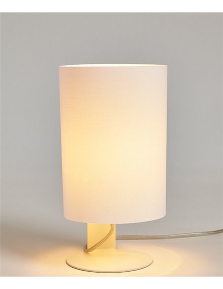 Lámpara de mesa Clipam – Luxcambra – Lámpara decorativa con pantalla de cotonet