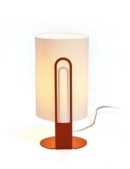 Lámpara de mesa Clipam – Luxcambra – Lámpara decorativa con pantalla de cotonet
