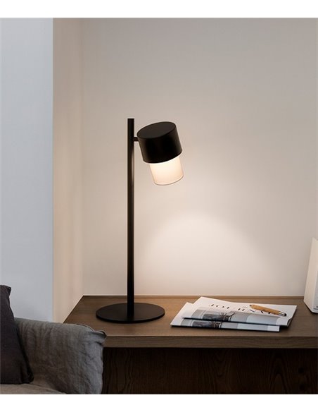 Lámpara de mesa Kan – Luxcambra – Pantalla de cotonet orientable