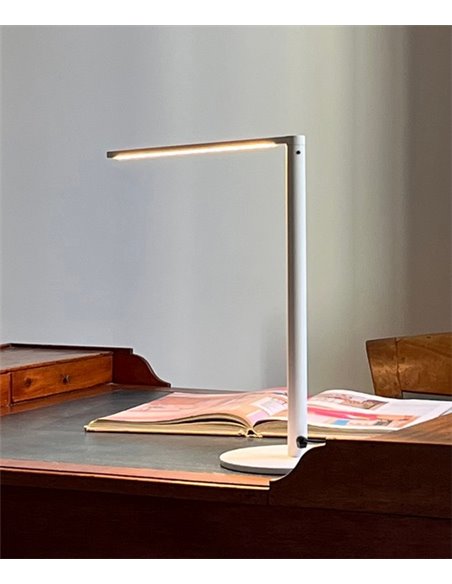 Lámpara de escritorio Matrix LED – Luxcambra – Diseño minimalista en blanco o negro