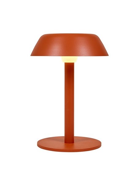 Lámpara de mesa Sarria S – Luxcambra – Diseño moderno en negro y terracota