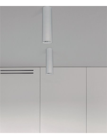 Plafón de techo Kea – Luxcambra – Diseño minimalista tubular en blanco o negro