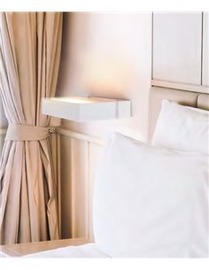 Aplique de pared Dual – Luxcambra – Diseño moderno blanco/negro, Lámpara LED