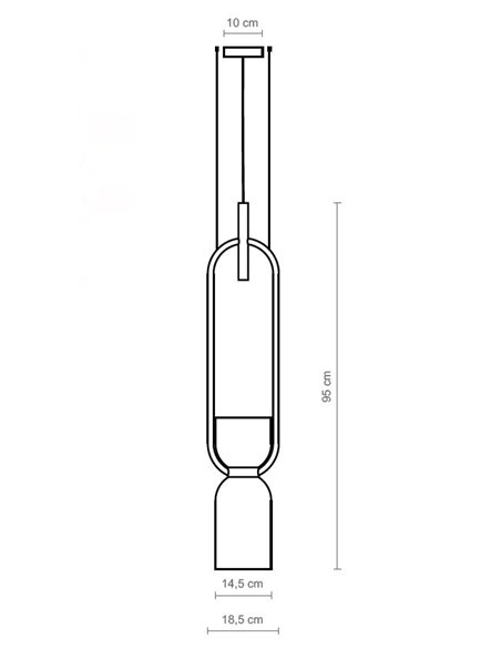 Lámpara colgante Oxygen – Luxcambra – Lámpara macetero LED en blanco o negro