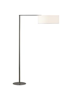 Lámpara de pie Matrix – Luxcambra – Diseño moderno con brazo articulado, Pantalla cotonet en blanco o gris, altura: 140 cm 2