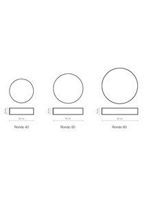 Plafón de techo Rondo – Luxcambra – Pantalla de loneta en 3 tamaños: Ø 40/50/60 cm 2